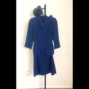 1940’s Navy Blue Suit *sold on Etsy*